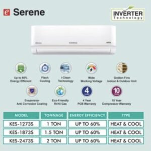 Kenwood KES-1273S 1 Ton Heat & cool E-Serene AC