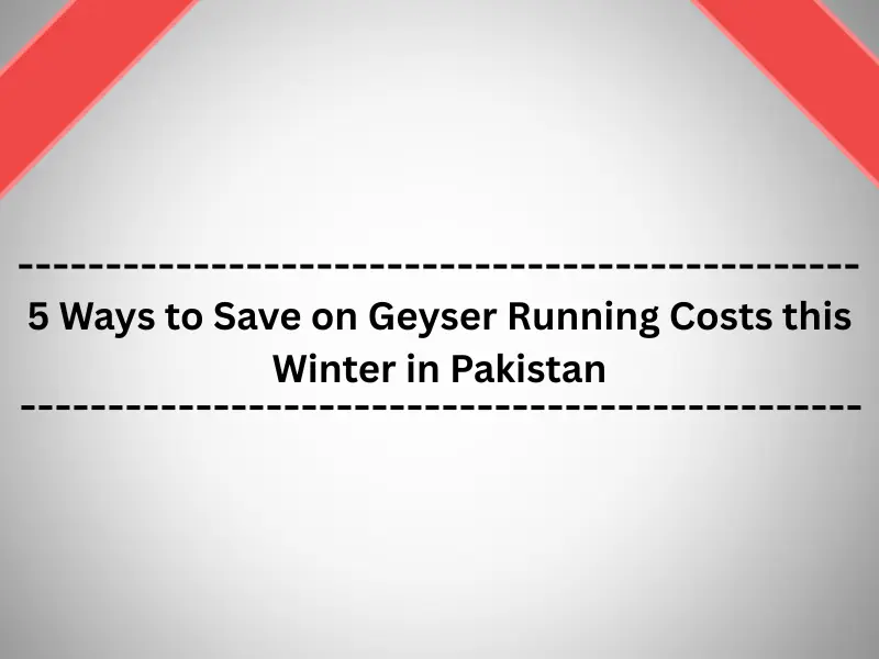 Geyser Running Costs